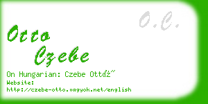 otto czebe business card